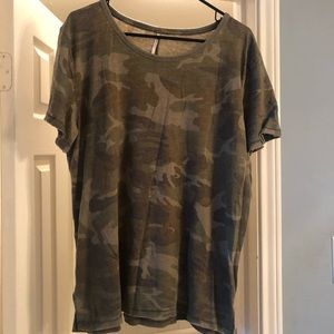 Free People camo t shirt